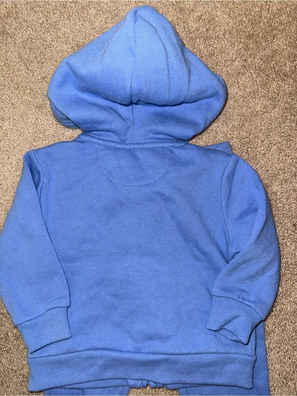 Ralph Lauren Blue Baby Hooded Zip-Up Sweat Set